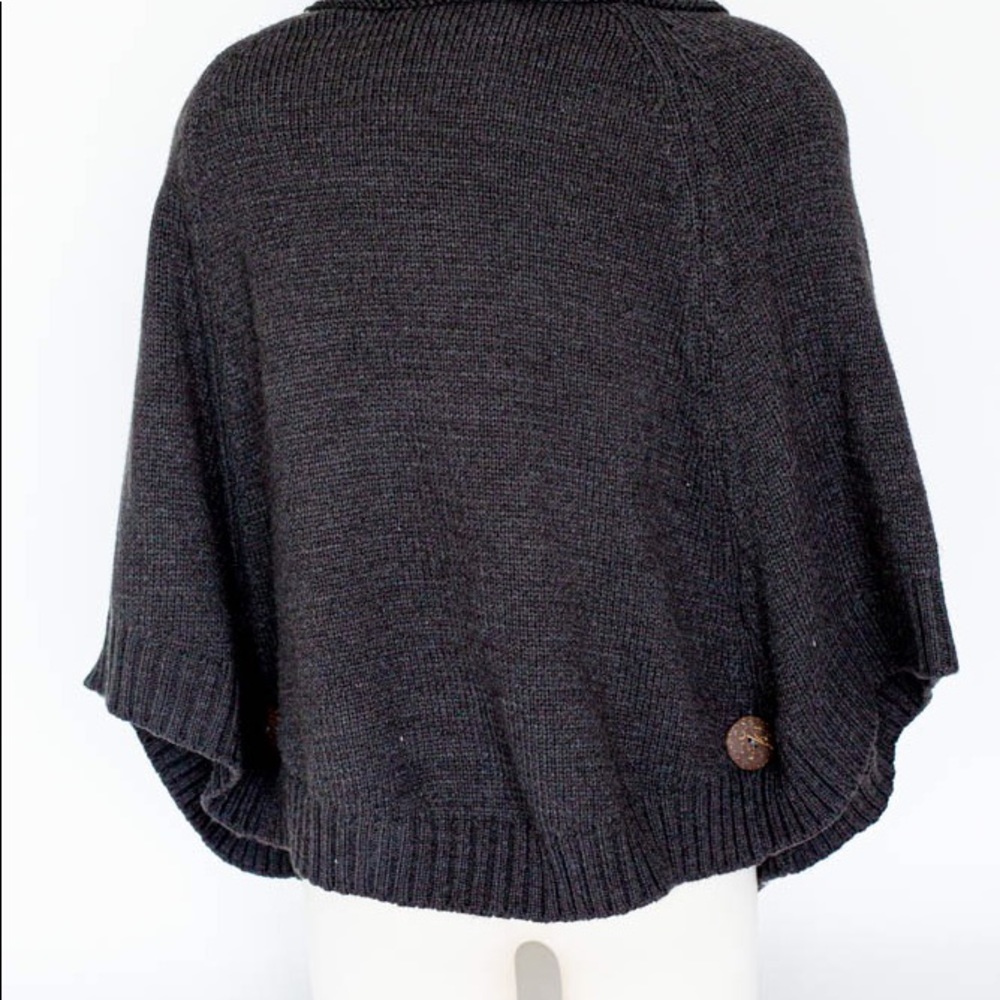 Gray Turtle Neck/Cape - image 3